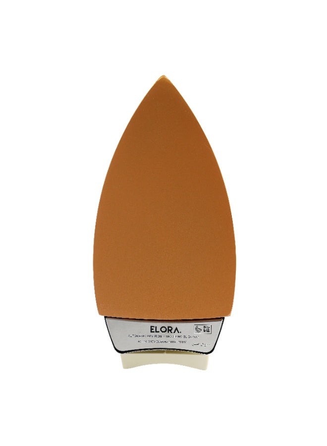 Elora Dry Iron | EL-DI-1001 | 1200W | Non-Stick Soleplate | Heavyweight Design | 10 Years Warranty - Image 2